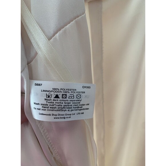 Amanda Wakeley Women Dress 16 Beige  Goddess Dress Wrap Shaw Wedding Elements - Picture 8 of 10